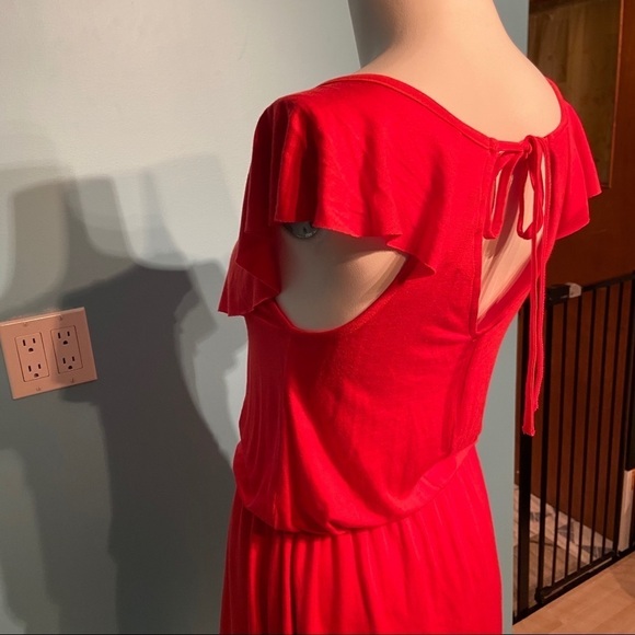 Guess women’s red ruffled sun dress in size  x-small - Picture 2 of 7